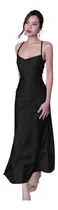 Comprar Vestido De Fiesta Civil Noche Saten Importado 23660
