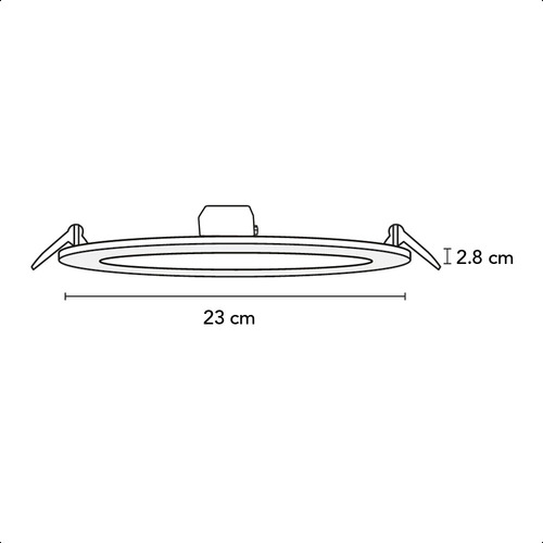 Luminario Led Icon Downlight Ajustable 18w 4100k 110-265v Estructura Blanco