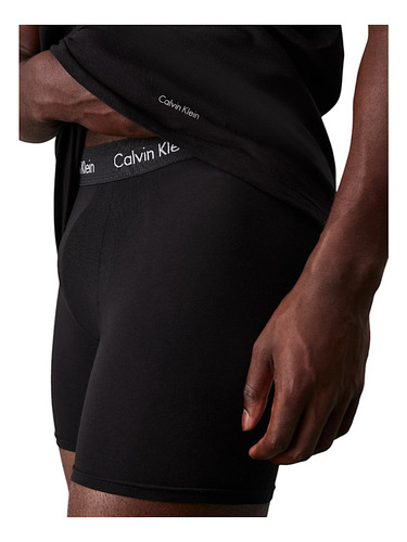 Playeras Calvin Klein 3p Algodon Negro Para Hombre Original