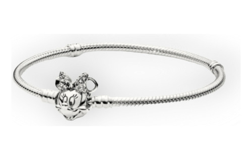 Pulsera Minnie Mouse  Enchapada En Plata