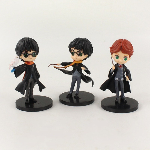 Set 6 Figuras Harry Potter Coleccion Ron Hermione Draco