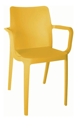 Silla De Comedor Biella Con Brazos De Plástico Resistente