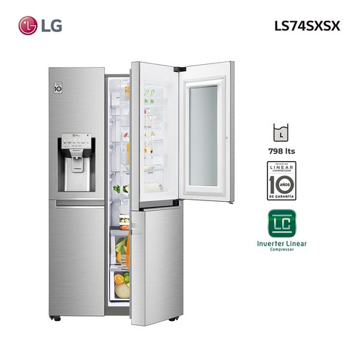 Imagen 4 de 10 de Refrigerador Instaview 689l Ls74sxsx LG - Garantía Oficial