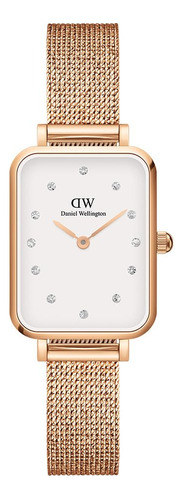 Daniel Wellington Reloj Cuadro Oro Doble Chapado Acero Inoxi
