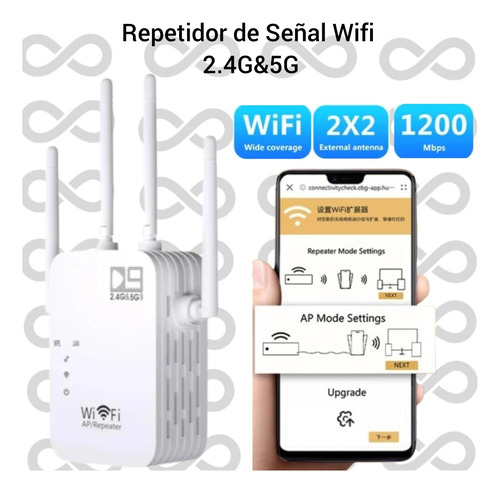 Repetidor Extensor De Señal Wifi 2.4g/5g / Repetidores Wifi
