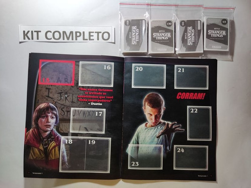 Album De Figurinhas Stranger Things Completo Para Colar (Usado)