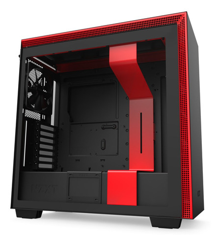 Imagen 2 de 5 de Gabinete Nzxt H710 Negro/rojo Eatx Vidrio Templado