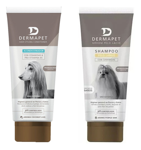 Shampoo Perros Gatos Pelo Largo Peluqueria Canina Dermapet