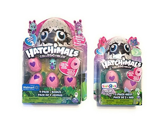 Hatchimal Colleggtibles Estación 2 Del Brillo 4 + Paquete De