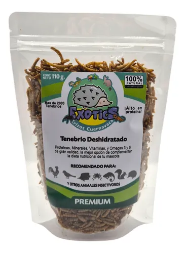 comprar Tenebrio Deshidratado 110g Premium 100% Natural.