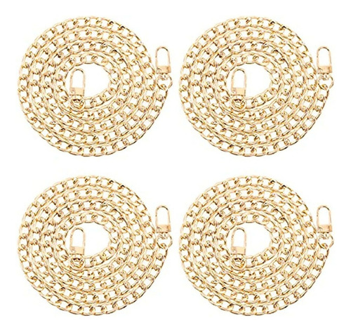 Cadena Dorada De 4 Piezas De 40 Cm For Bolsos Fashion Chain