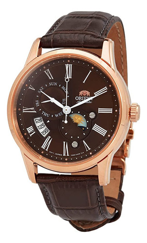 Orient Sun And Moon Automatic Brown Dial Reloj Para Hombre R