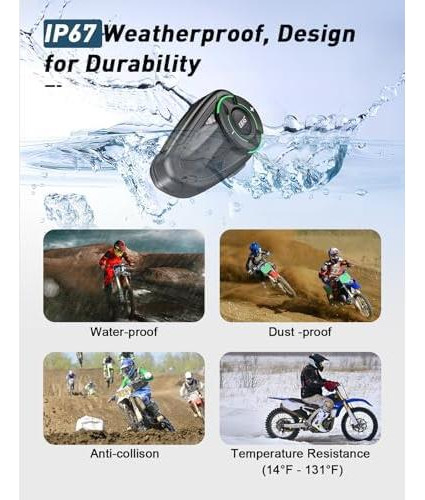 Intercomunicador Bluetooth Para Casco De Motocicleta 5000 Pi
