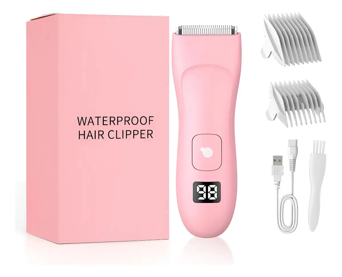 Enssu Removedor Elétrico De Pêlos Partes Íntimas Masculinas Cor Rosa