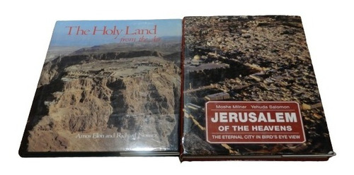 Lote 2 Libros Sobre Israel Y Jerusalem Desde El Aire. Inglés