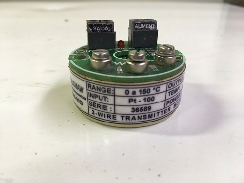 Sensor De Temperatura Pt100 0-150ºc Saída 0-10vcc Mrt-0403l (Usado)