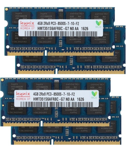 Kit Ram 16gb(4x4gb) 1066 Mhz Ddr3  Sodimm iMac 2009