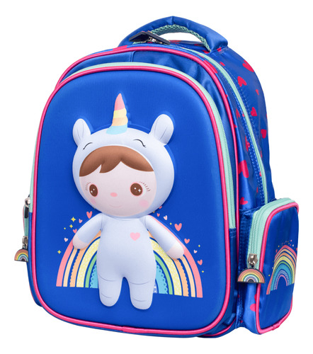 Mochila Infantil Escolar 3d Reforçada Costas Menina Menino