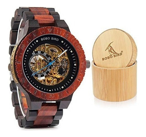 Bobo Reloj De Pulsera Para Hombre De Madera Ligero Con Corre