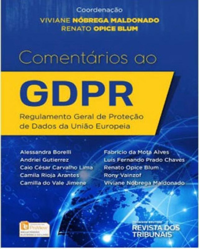 Comentarios Ao Gdpr - Regulamento Geral De Proteçao De Dado