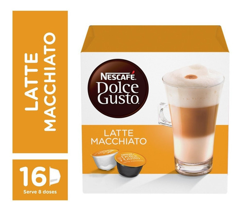 Café Em Cáp Nescafé D Gusto Latte Macchiato 16 Cápsulas 194g