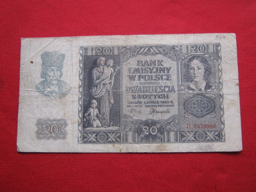 Polonia 20 Zloty 1940