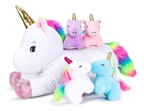Set De Juego De Peluches De Unicornio De 16 Pulgadas: Regalo