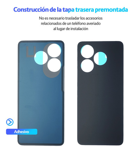 Tapa Trasera Carcasa Compatible Con Zte Axon 60 Lite Azul