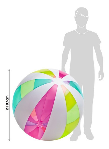 Imagen 3 de 3 de Pelota Gigante Inflable Para Pileta/playa Intex #59066