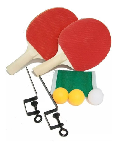 Paletas Ping Pong Con 3 Pelotas Y Malla Juego Niños Y Adulto