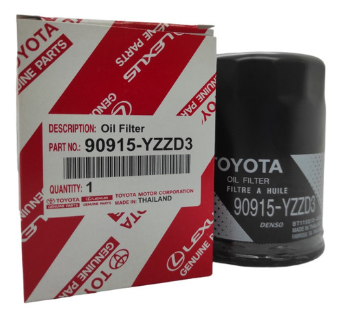 Filtro De Aceite 90915 Yzzd3 4runner Hilux Tundra