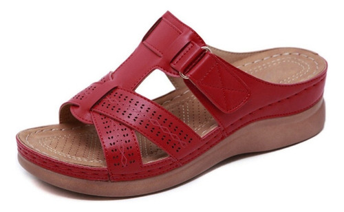 Sandálias De Vintage Premium Ortopédico Aberto Toe Feminino