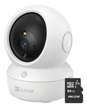 Comprar Ezviz Mini Cámara De Seguridad H6cpro-plus-64 Ip Pt 4 Mp Conexión Wi-fi + Seguimiento Inteligente Con Audio De Dos Vías Visión Panorámica Memoria Mircrods De 64gb Ideal Para Uso En Interior