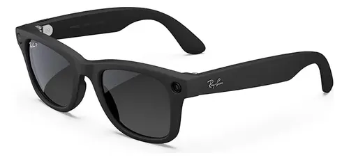 Óculos de Sol Ray-Ban Meta Smart Wayfarer Preto Fosco Polarizado