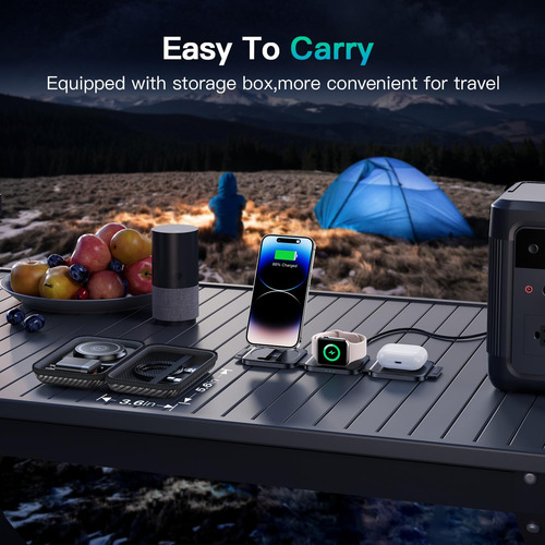Estación De Carga 3 En 1 Para iPhone, AirPods Y Apple Watch