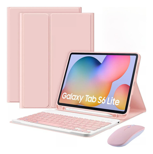 Funda C/teclado Ratón Lápiz For Galaxy Tab S6 Lite 10.4'' Ñ