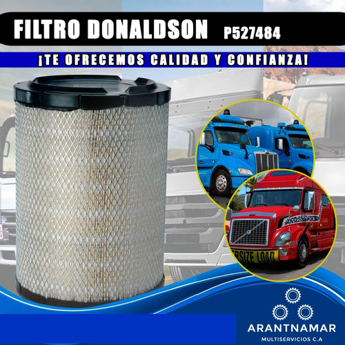 Filtro Donaldson Aire Original Camion Gm Kodiak P527484