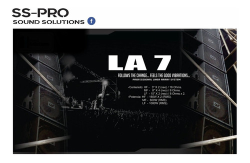 Lexsen La7 Neodim Linea Array 3vias Sound Solutions