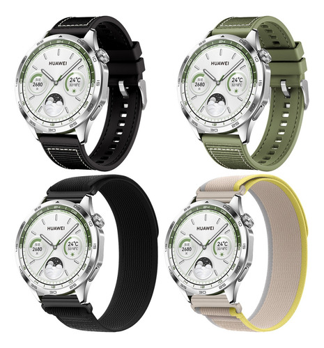 4 Correa Para Huawei Watch 4 3 Pro De 46mm Gt4 Gt3 Gt 22mm