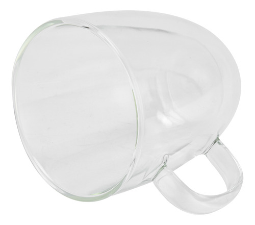 Vaso De Agua Con Asa De Doble Pared, Vidrio Transparente