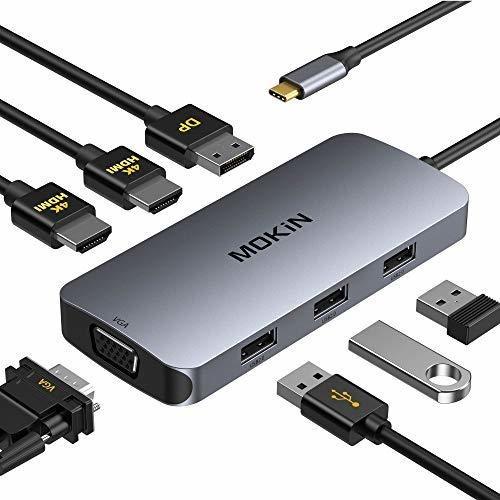 Estación De Acoplamiento Usb C, Concentrador Usb C A Hdmi Du