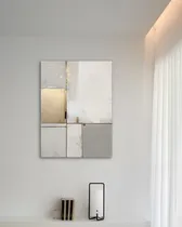 Comprar Cuadros Abstracto Pintado A Mano Nórdico Deco Dorado Blanco Grises Y Dorados Bastidor 22mm Profesional