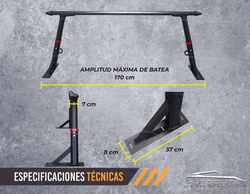 Barras Roll Bar Y Canstilla Portaequipaje Pick Up Para Batea