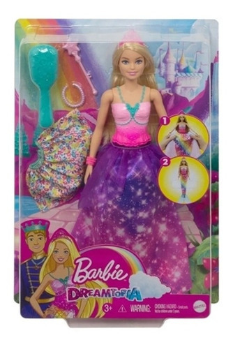 Barbie Dreamtopia Princesa Sirena 2 En 1
