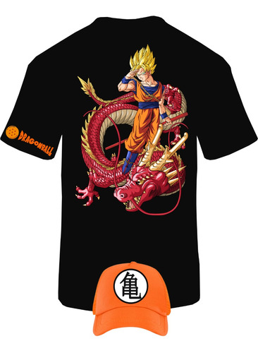 Camiseta Manga Corta Goku Super Sayayin Dr Obsequio Gorra 