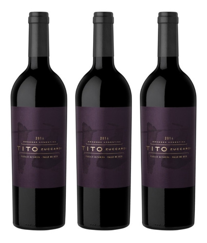 Vino Tito Zuccardi Paraje Altamira 750 Ml. Pack X3