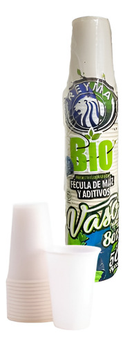 Vaso No 8 Oz Onzas Biodegradable Reyma Paquete 50 Piezas Color Marrón Claro