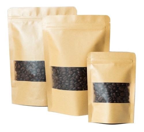 Imagen 3 de 3 de Empaques Doypack Kraft De 500gr