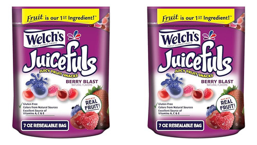Welch's Juicefuls Juicy Fruit Snacks, Berry Blast, Fruit Gus