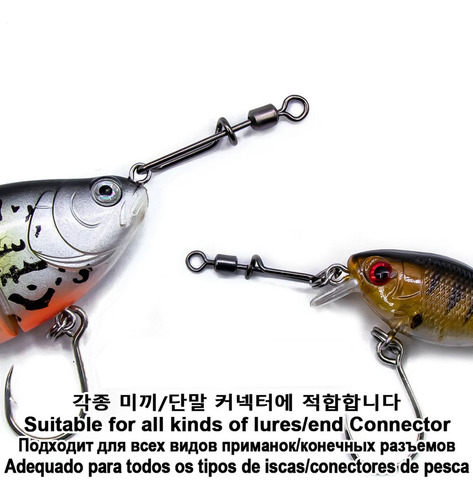 Fishing Lure Quick Clips, Flexibles Y Resistentes, Broches D